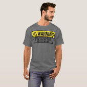T-shirt Warning Sports Rock Climbing Climber Climb gift (Devant entier)