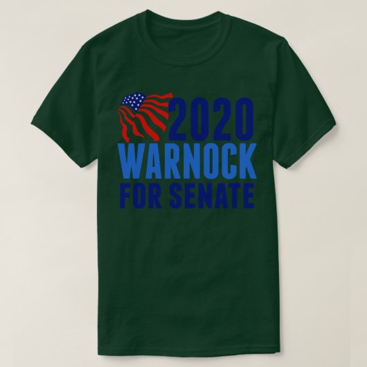 T-shirt Warnock pour le Sénat (Design devant)