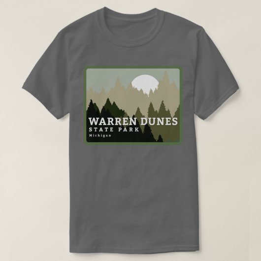 T-shirt Warren Dunes State Park Michigan Wilderness (Design devant)