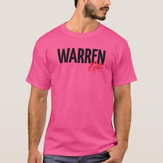T-shirt Warren Life Michigan M'A Élevé (Devant)