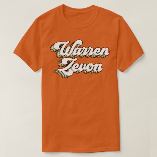 T-shirt warren zevon (Design devant)