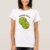 T-shirt Warrin Peace Funny Pea Pun (Devant)