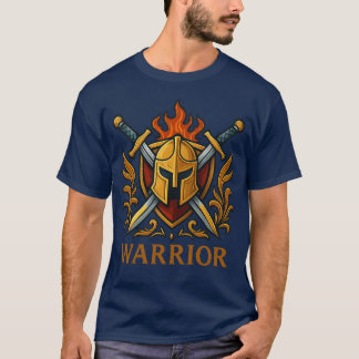 T-shirt Warrior — Força e Coragem no Combate