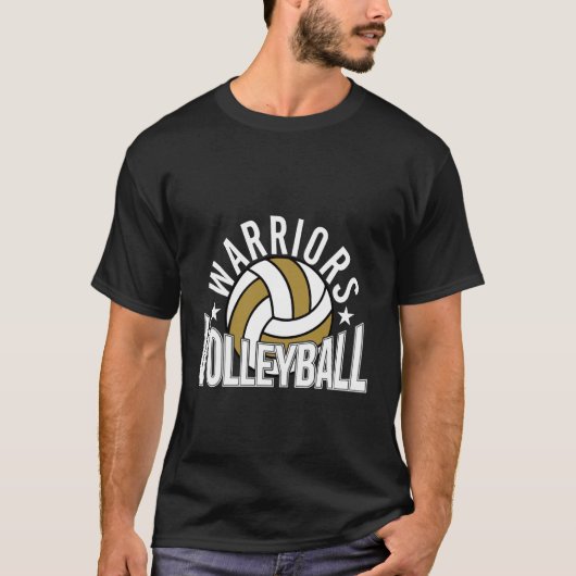 T-shirt Warriors Volleyball Esprit d'équipe (Devant)