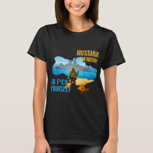 T-shirt Warship Ukraine Carte Fierté Ukraine Vintage Posta