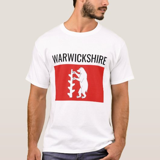 T-shirt Warwickshire // Indicateur du comté anglais (Devant)