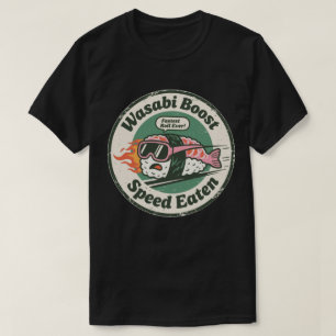T-shirt Wasabi Boost Vitesse Sushi de course mangé