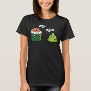 T-shirt Wasabi Sushi Épicé Collants Condiments Cheval Japo