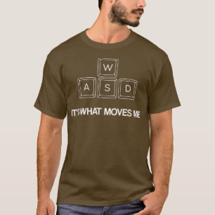 T-shirt WASD Funny PC Video Gamer Jeu