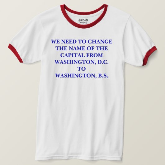 T-SHIRT WASHINGTON, B.S. (Design devant)