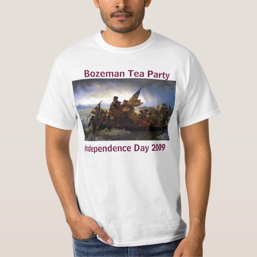 T-shirt Washington croisant Deleware, thé de Bozeman… (Devant)