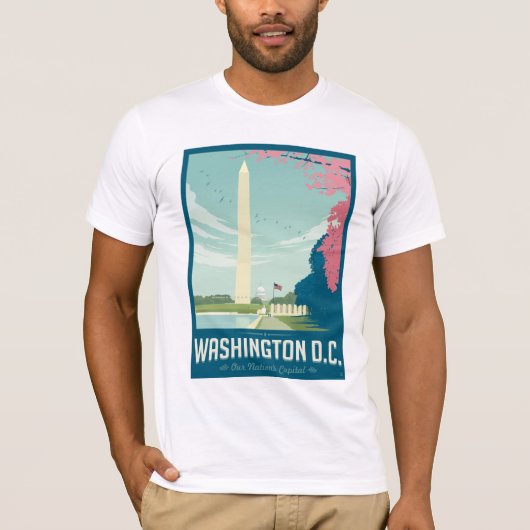 T-shirt Washington, D.C. - La capitale de notre nation (Devant)