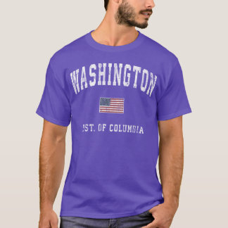 T-shirt Washington Dc American Flag Sports gift family