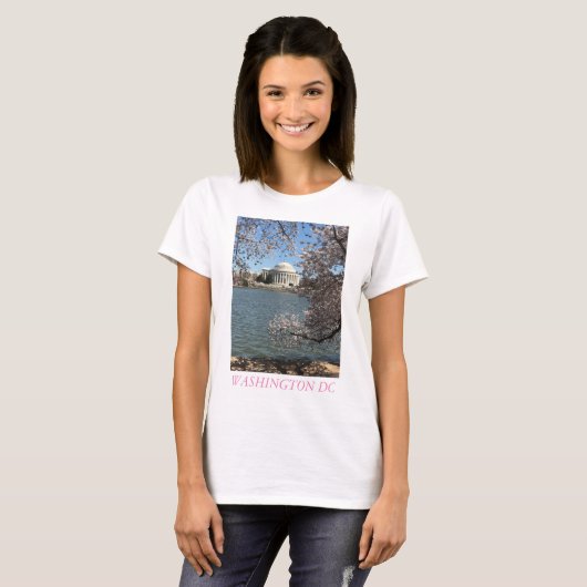 T-SHIRT WASHINGTON DC DE FLEURS DE CERISIER (Devant entier)