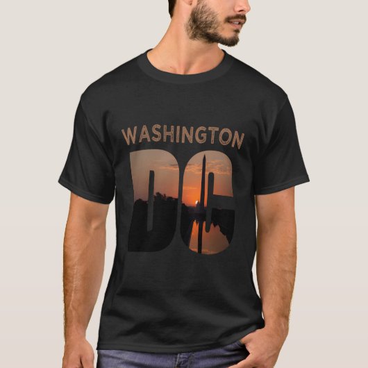 T-shirt Washington Dc Monument Skyline Vacances (Devant)