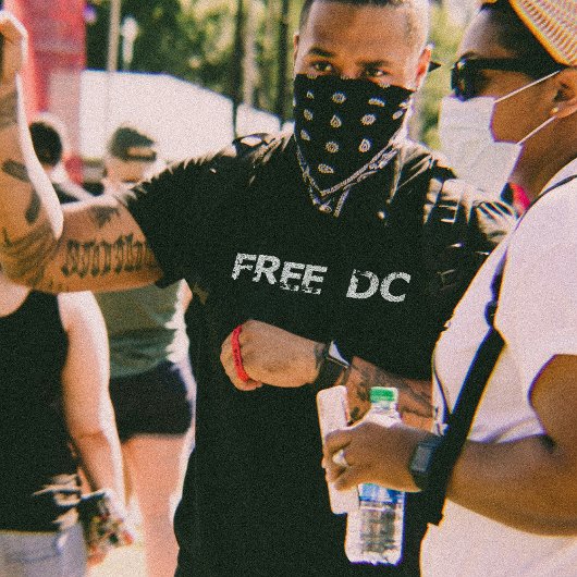 T-shirt Washington Free DC