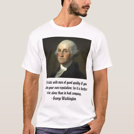 T-shirt Washington, George Washington - Cu… - Customisé (Devant)