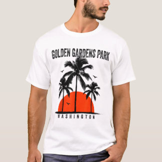 T-shirt Washington Golden Gardens Park Surfing Surfboardin