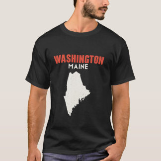 T-shirt Washington Maine USA State America Travel Mainer