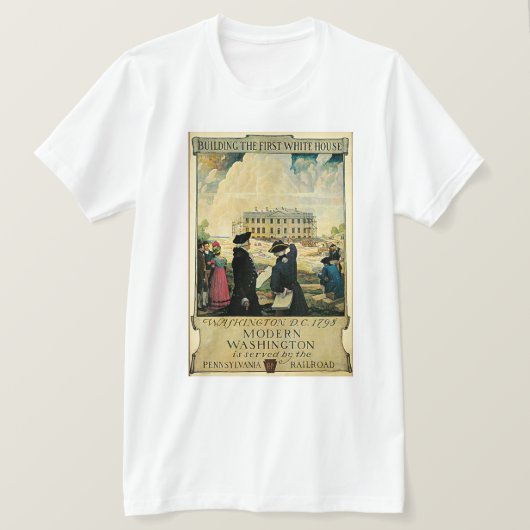 T-shirt Washington moderne (Design devant)