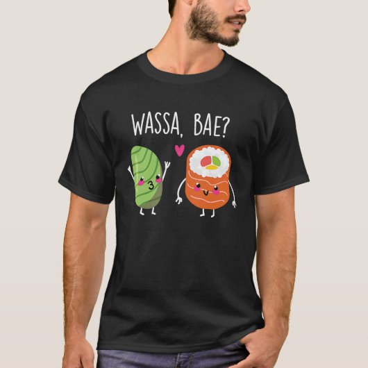 T-shirt Wassa Bae Sushi Couple Wasa (Devant)