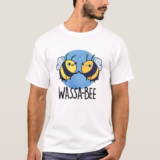 T-shirt Wassabee Funny Wasabi Bee Pun (Devant)