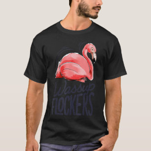 T-shirt Wassue Flockers T Rose Flamant rose Amateurs Somme