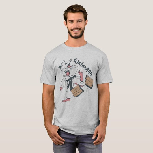T-shirt Wataaa - Funny Karate Opossum (Devant entier)