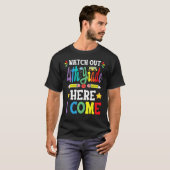 T-shirt Watch Out 4th Grade Here I Come 3rd Grade Graduati (Devant entier)