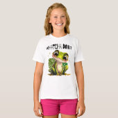 T-shirt Watcha Do ? Funny Curious Frog (Devant entier)