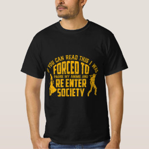 T-shirt Watching Anime For Men Women Kawaii Cute Japanese