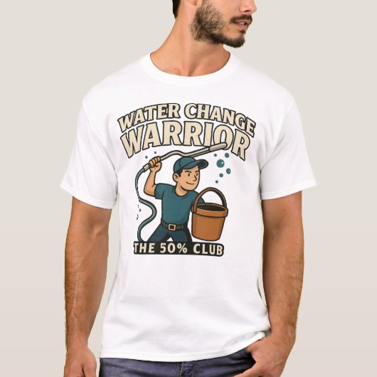 T-shirt Water Change Warrior - Le Club 50% | Pêcheur2 (Devant)