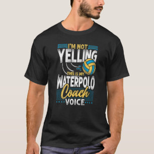 T-shirt Water Polo Coach Vintage Je ne hurle pas C'est M