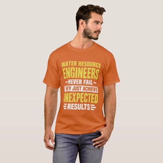 T-shirt Water Resource Engineer Engineering Funny Design N (Devant entier)