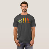 T-shirt Water Skiing Evolution Funny Water Skier (Devant entier)