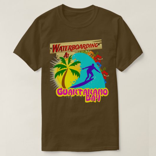 T-shirt Waterboarding à Guantanamo Bay 2 (Design devant)