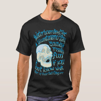 T-shirt Waterboarding chez Guantanamo Bay - un revêtement