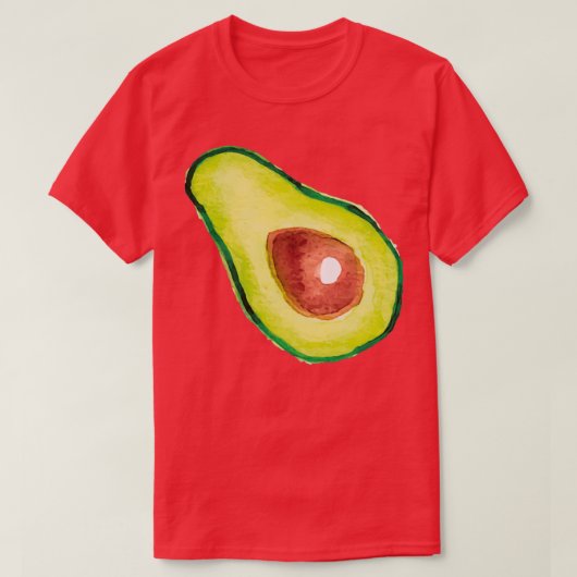 T-shirt Watercolor Breakfast Avocado (Design devant)