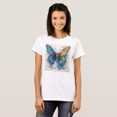 T-shirt Watercolor Butterfly Nature Art Personalized (Devant entier)