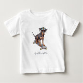 T-Shirt Watercolor Dobermann (Devant)