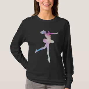 T-shirt Watercolor Ice Skating Girl