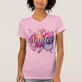 T-shirt Watercolor Splash with Auntee typography  (Devant)