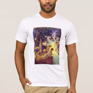 T-shirt: Waterfall - door Maxfield Parrish T-shirt