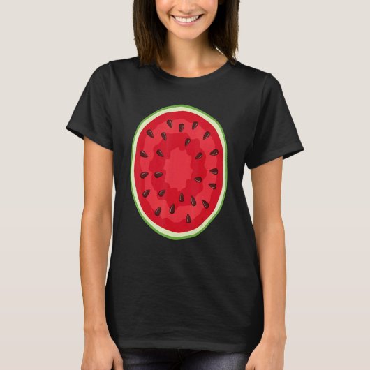 T-shirt Watermelon Costume Crew     Halloween Costume Frui (Devant)