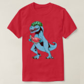 T-shirt Watermelon Dinosaur One in a Melon Rex Summer Fru (Design devant)