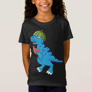 T-Shirt Watermelon Dinosaur T Rex Fruits d'été Art Dino Lo