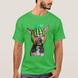 T-shirt Watermelon Funny Chilling Chien