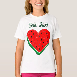 T-shirt Watermelon Heart Valentine's Day Free Palestine