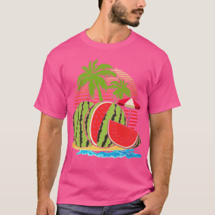 T-shirt Watermelon Lover Tropical Summer Palm Trees Exotic