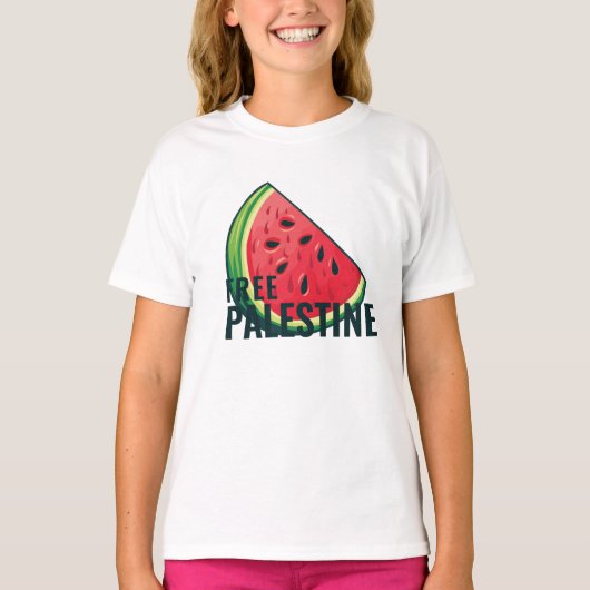 T-shirt Watermelon Palestine Free (Devant)